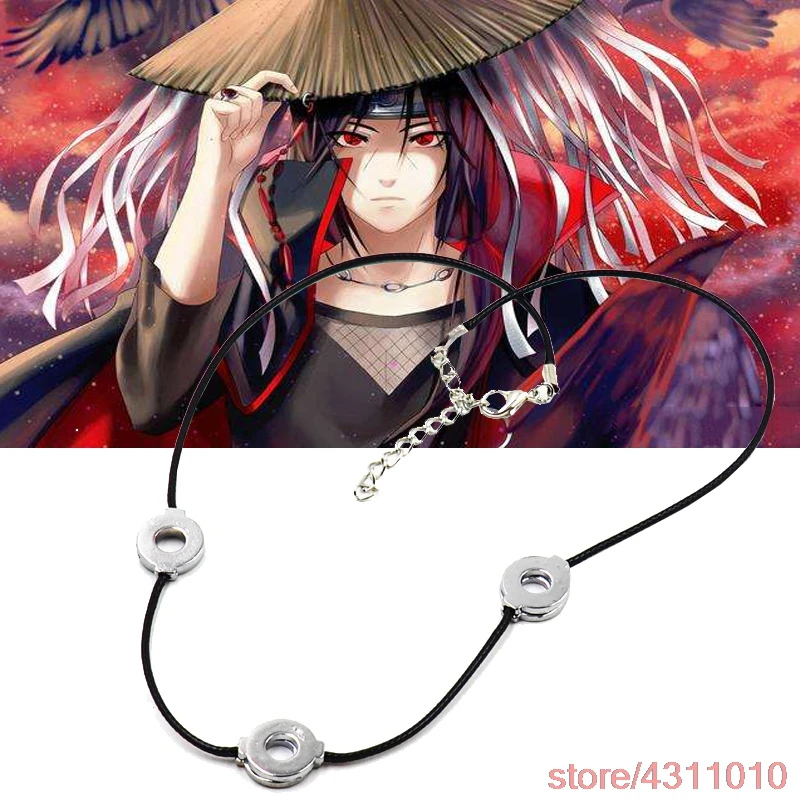 Ожерелье с кулоном Итачи учихи для косплея аксессуары костюма колье 3 петлями