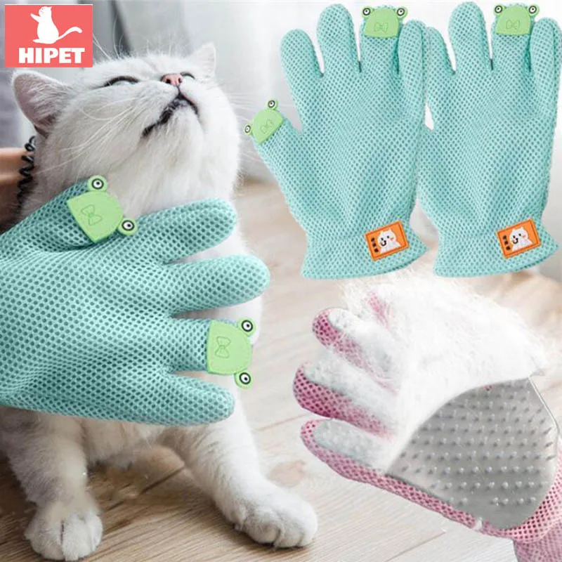 Силиконовая перчатка для удаления шерсти домашних животных груминга кошек и