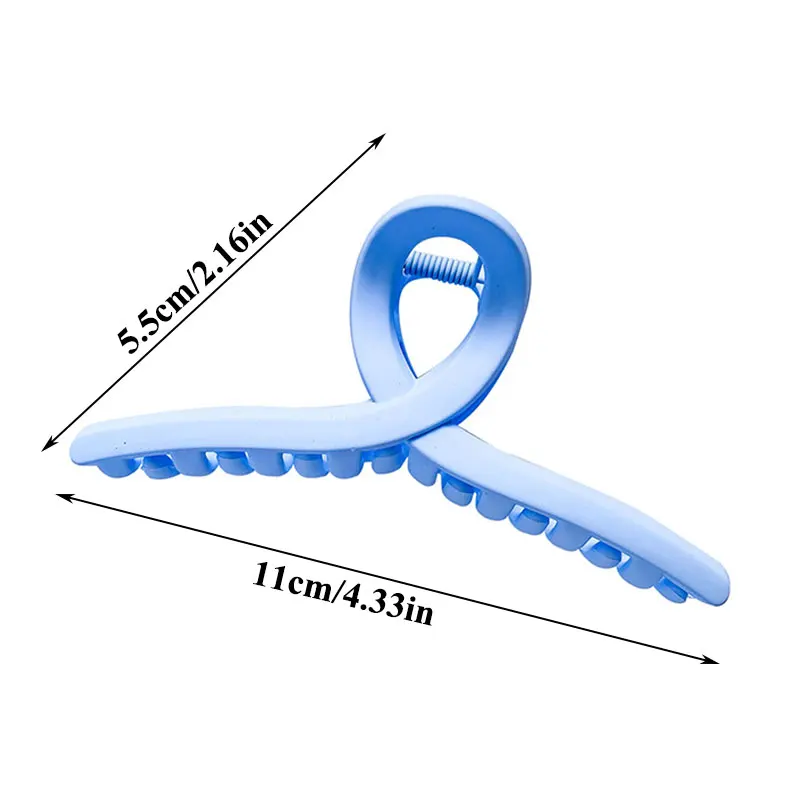 

Large Barrettes Elegant Hair Accessories Simple Style Hair Claws Candy Color Hair Clip Acrylic Cross Hairpins For Girls