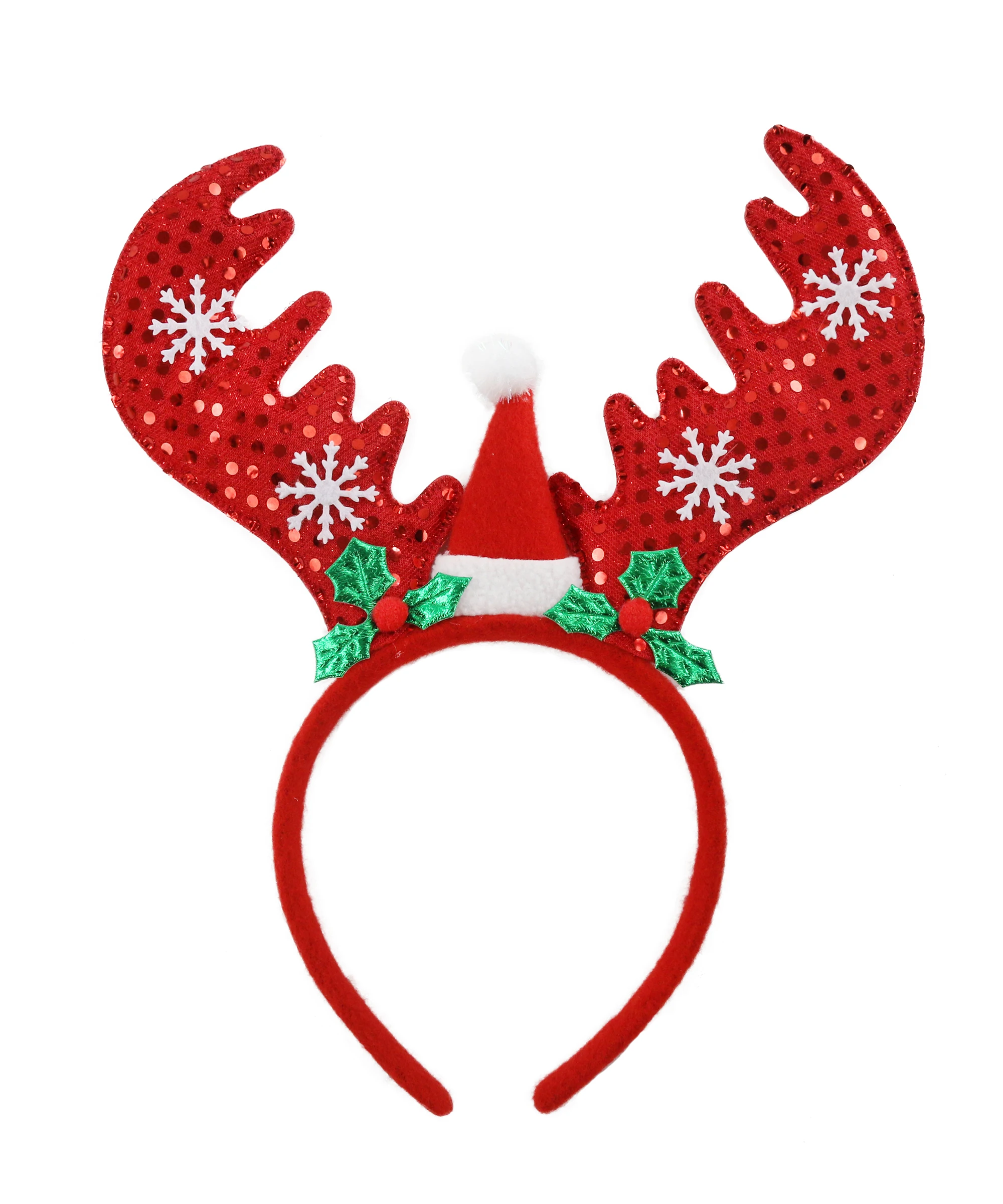 Прямая поставка Рождественский ободок для волос с оленьими рогами 3 цвета