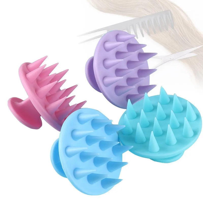 

Силиконовый шампунь, массажер для волос, шампунь, массажная расческа, Массажная щетка для ванны, массажер для кожи головы, щетка для душа, ра...