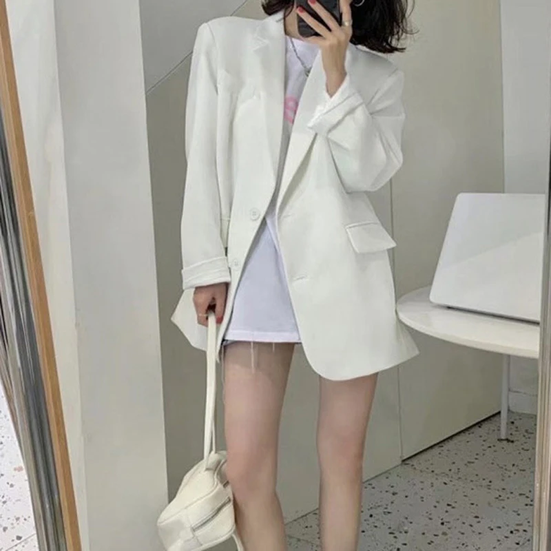Женский офисный свободный Блейзер Sungtin куртка для женщин весна-осень 2021