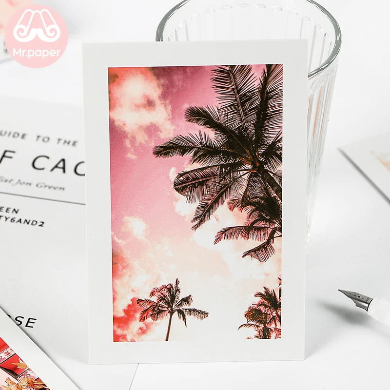 Открытка Mr paper с изображением розового неба кокосового воздушный шар в форме
