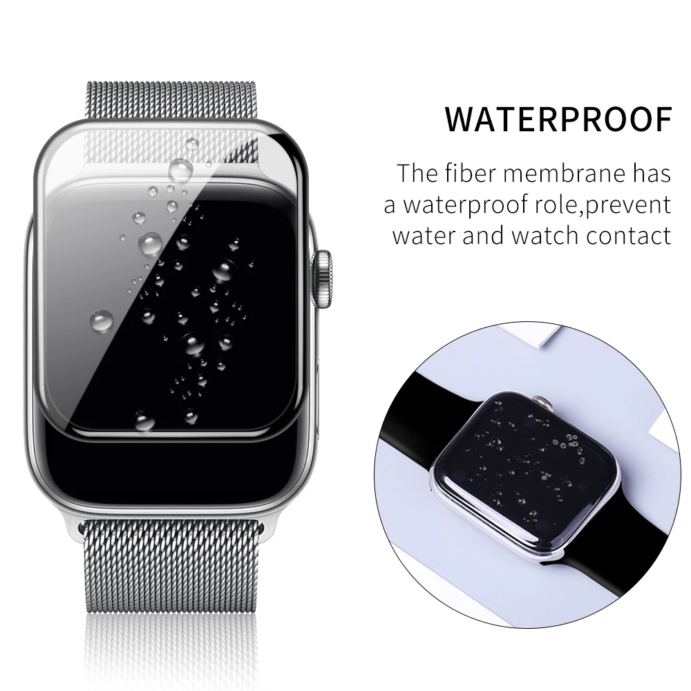 Flim + ремешок для Apple Watch 5 44 мм 40 iWatch 42 38 Миланская петля браслет металлический watch 4 3