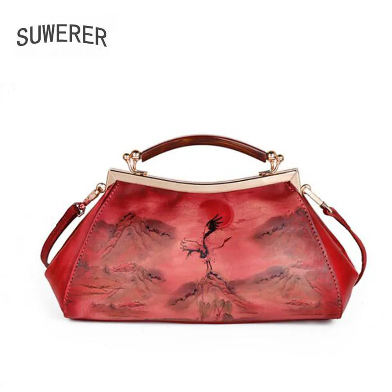 

New Women Genuine Leather Handbags Fashion Luxury Handbags Women Bags Designer Cowhide Leather Shoulder Crossbody Bags for Women