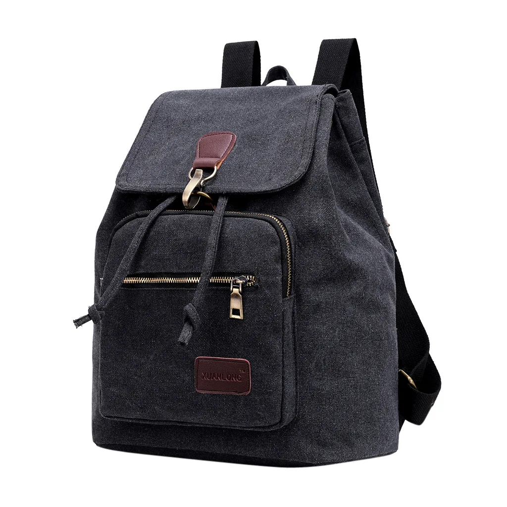 

New Men's Laptop Backpack Computer School Backpacks Men's Vintage Canvas Large Capacity Travel Backpack School Bag