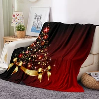 flannel fleece blanket fashion throw blanket adult new year gift christmas travel party decoration bedspread drop ship kids gift