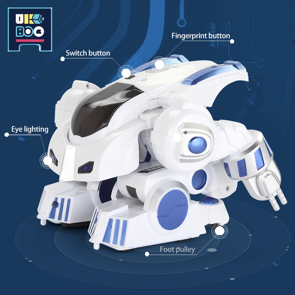 UKBOO Remote Control Deformation Robot RC Mecha Smart Program Intelligent Warrior Action Figure Educational Children Toys Gifts | Игрушки и