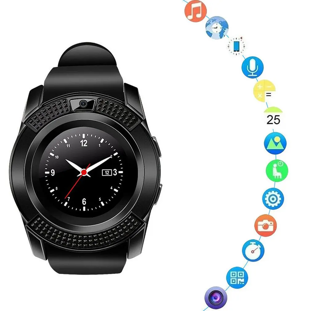 Умные часы Bluetooth Сенсорный экран Android водонепроницаемые спортивные мужские и