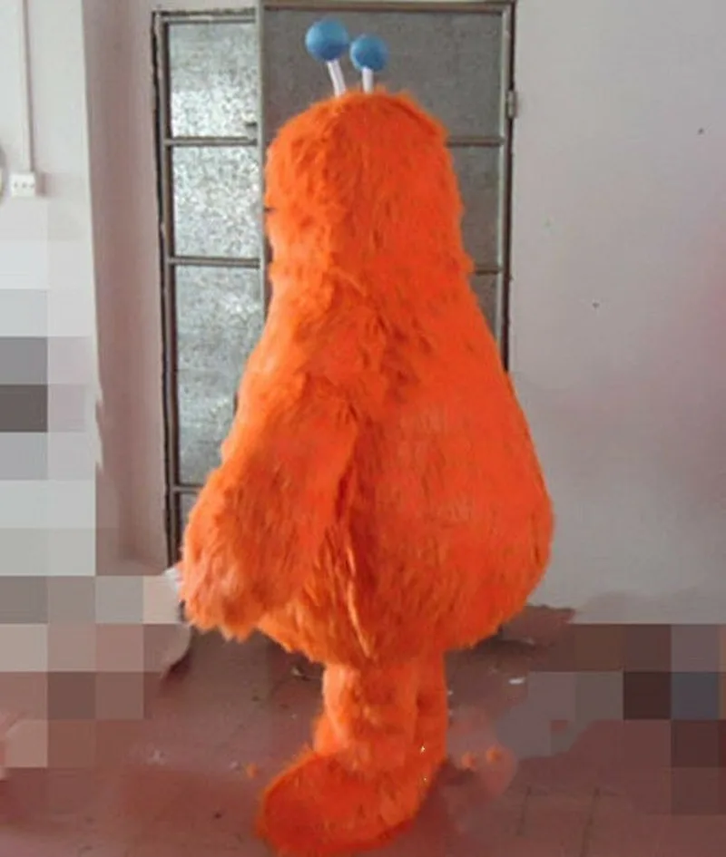 Пушистый оранжевый медведь костюм-талисман костюм игровое платье наряд одежда