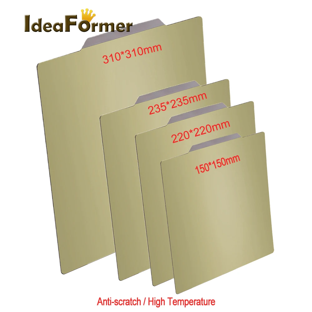 3d printer parts new upgrade removal spring steel sheet pre applied peimagnetic base 150220235310mm for cr10 cobees hot bed free global shipping