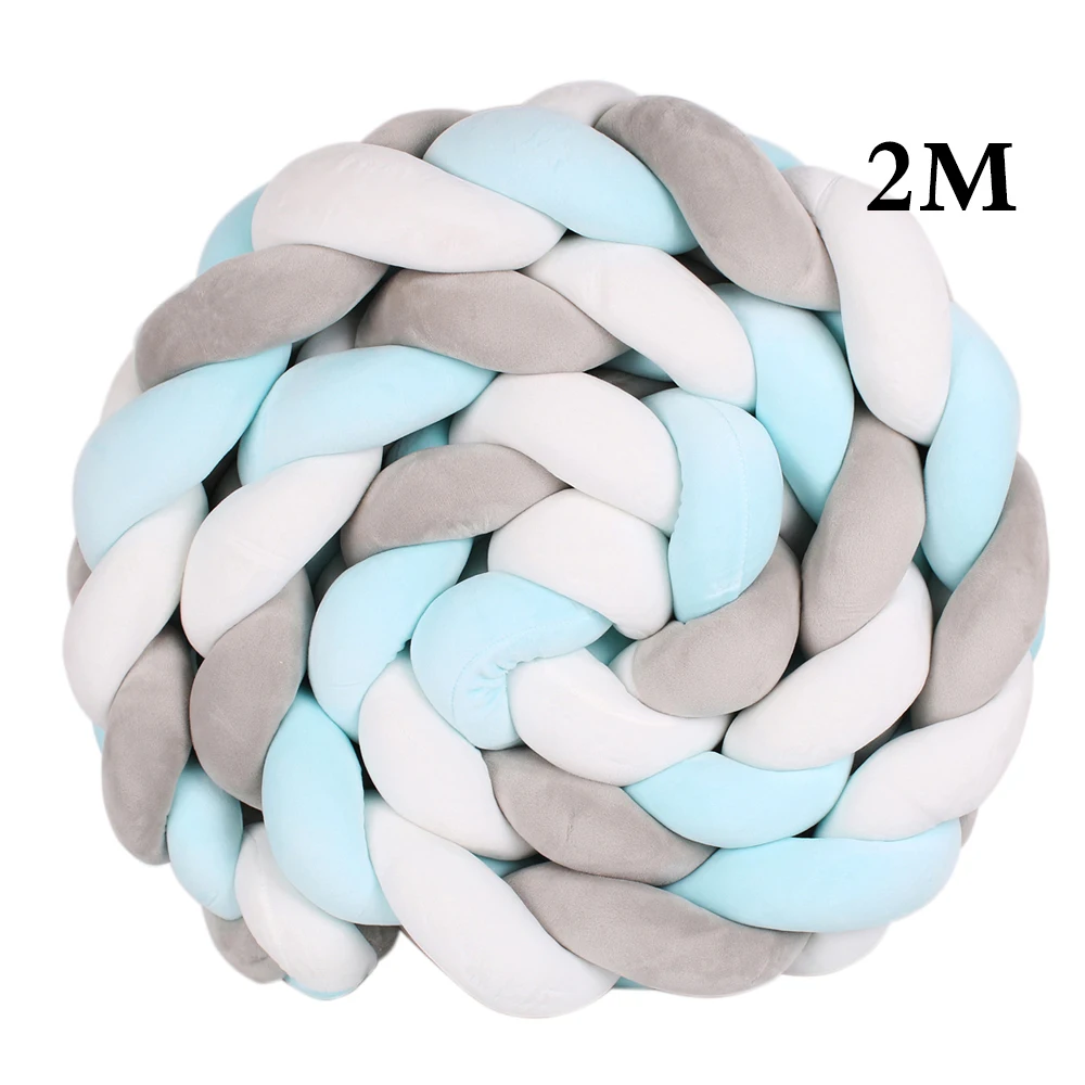 Длинный забор для кроватки 1 м/2 м/3 м плетеный Пинцет ручной работы подушка бампер