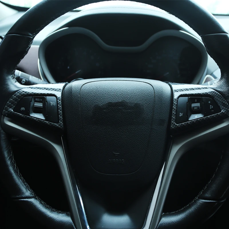 Foal Burning Car Chrome Steering Wheel Protective Cover Trim Car Sticker for Chevrolet Cruze Sedan Hatchback 2009 - 2015 Trax image 5