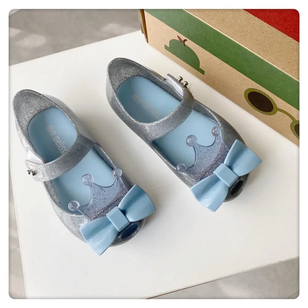 2020 оригинальные детские сандалии желе Mini Melissa Ultragirl для девочек с короной детская