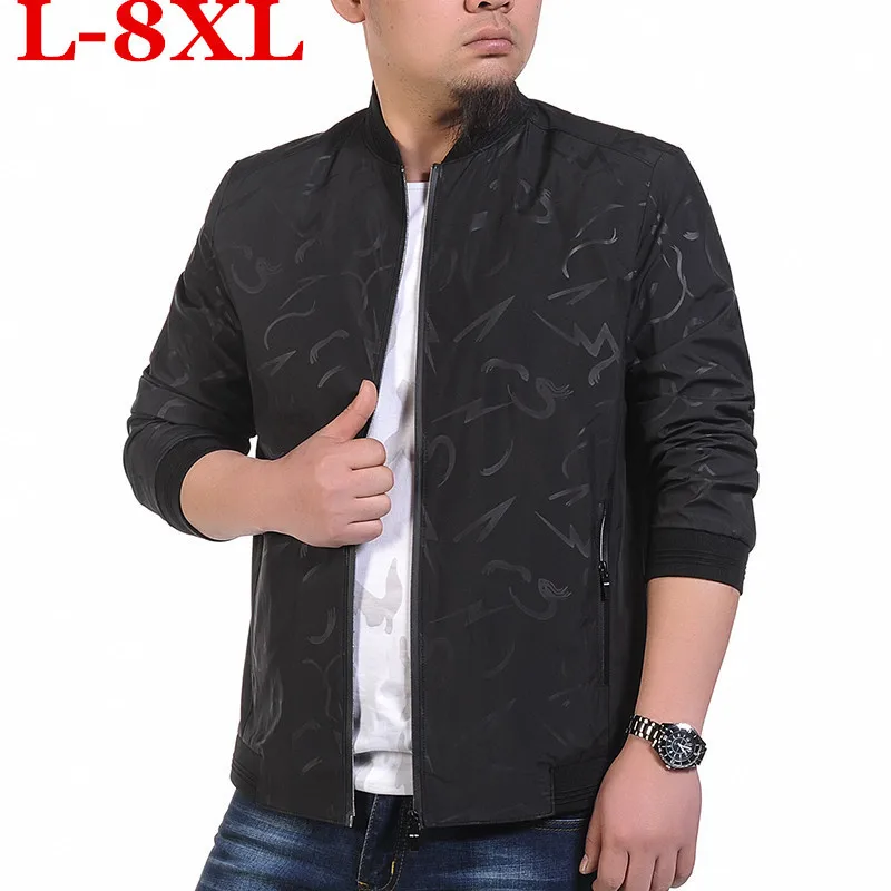 Новинка Мужская модная облегающая куртка размера плюс 9XL 8XL 7XL 6XL 5XL 4XL для колледжа