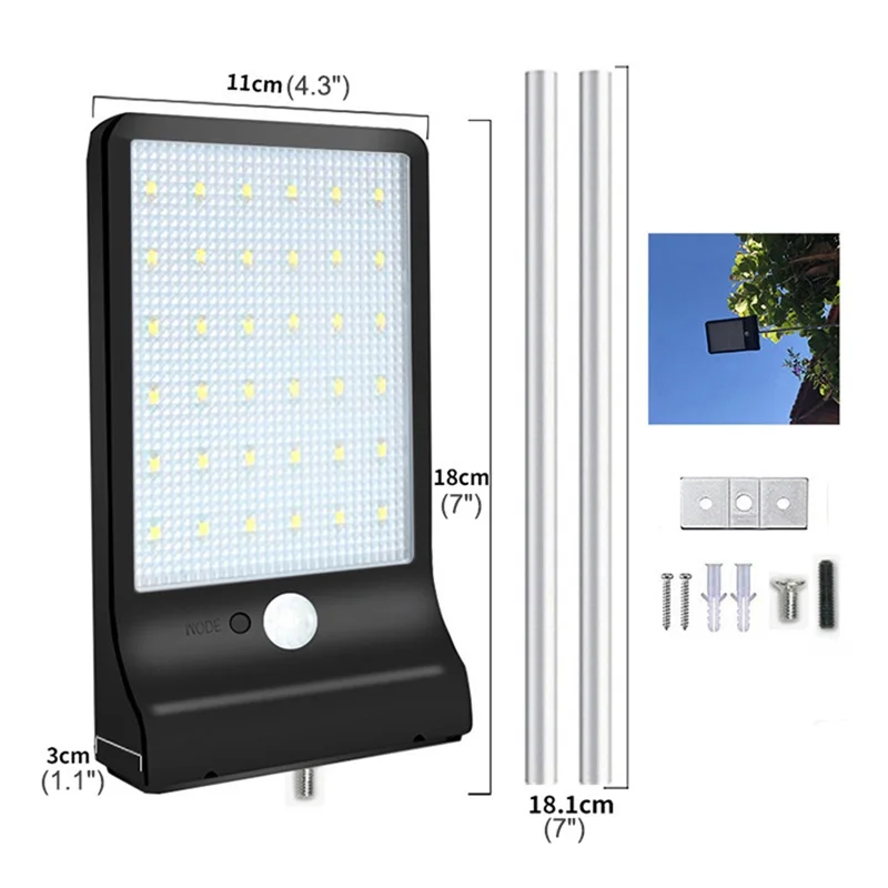 

Hongcui Solar Wall Lamps Outdoor Waterproof IP65 Garden Courtyard Light Ultra-Thin Induction Light