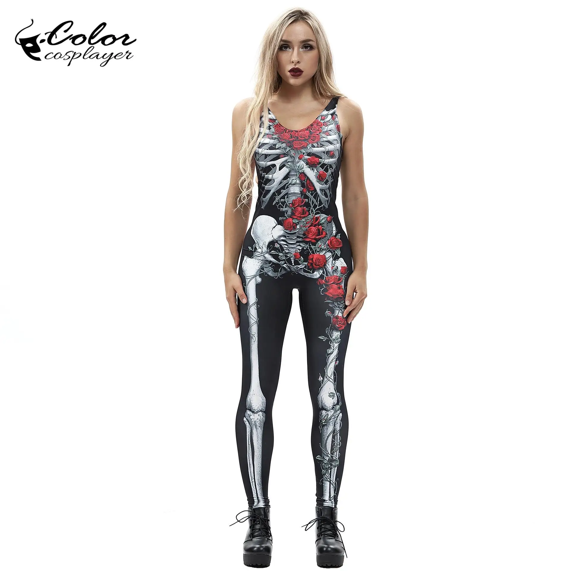Цветной косплейный костюм без рукавов женская одежда сексуальное боди в виде