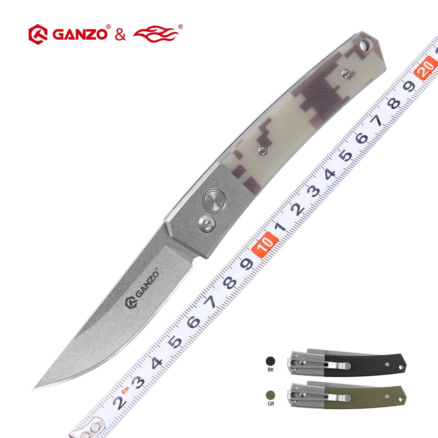 Складной нож Firebird Ganzo G7362 440C тактический карманный Клинок с лезвием G10 для