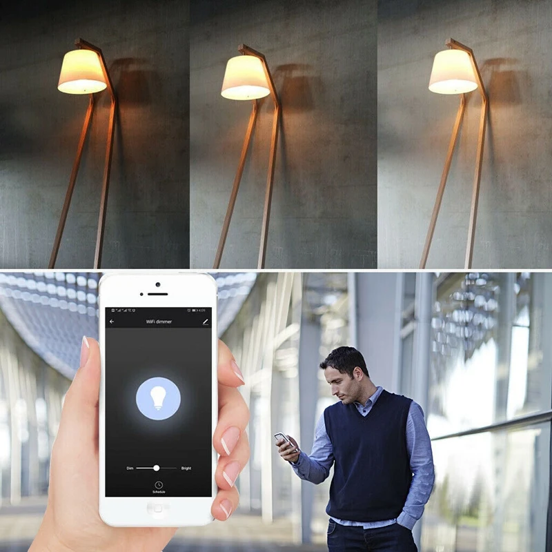 WiFi умный светильник с диммером беспроводной модуль Tuya Smart Life приложение