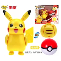 genuine pokemon monster pokeball deformation pikachu anime figure high quality pet model childrens birthday best toy gift
