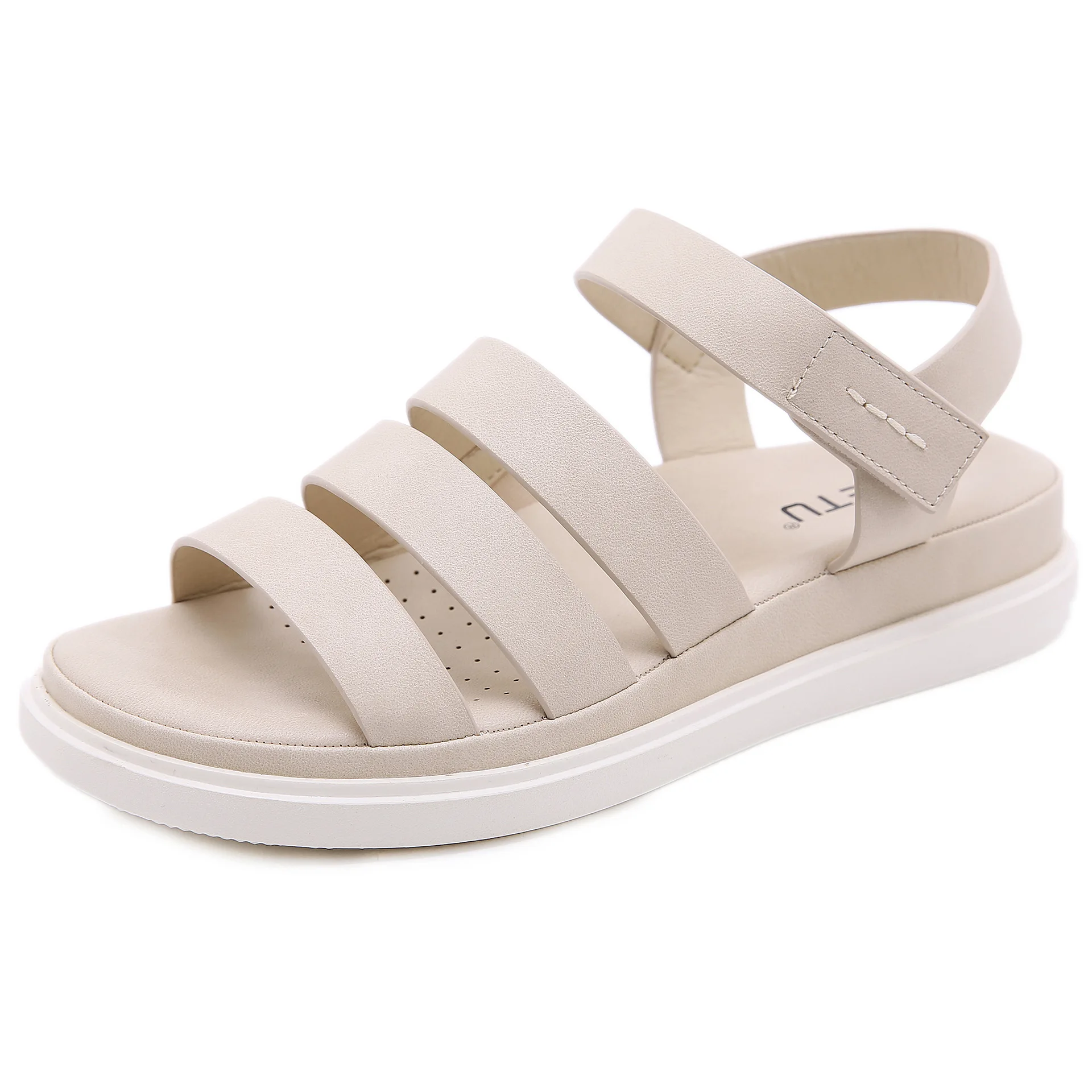 

Hot sale Women Sandals Waterproof Soft Round Female Slippers Casual Comfortable Outdoor Woman Flat Platform Shoes Fashion Summer