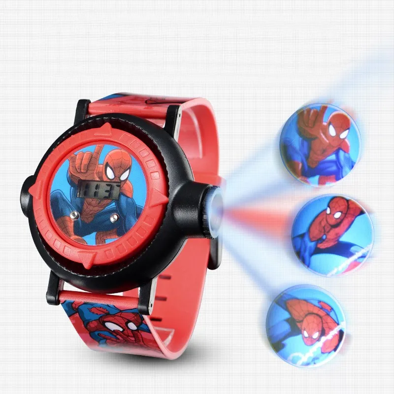 

Hot Sale Children Toy Watch Projector Spidermans Super Children Friend Child Digital Watches Kid Gift Party Present Boys Watch