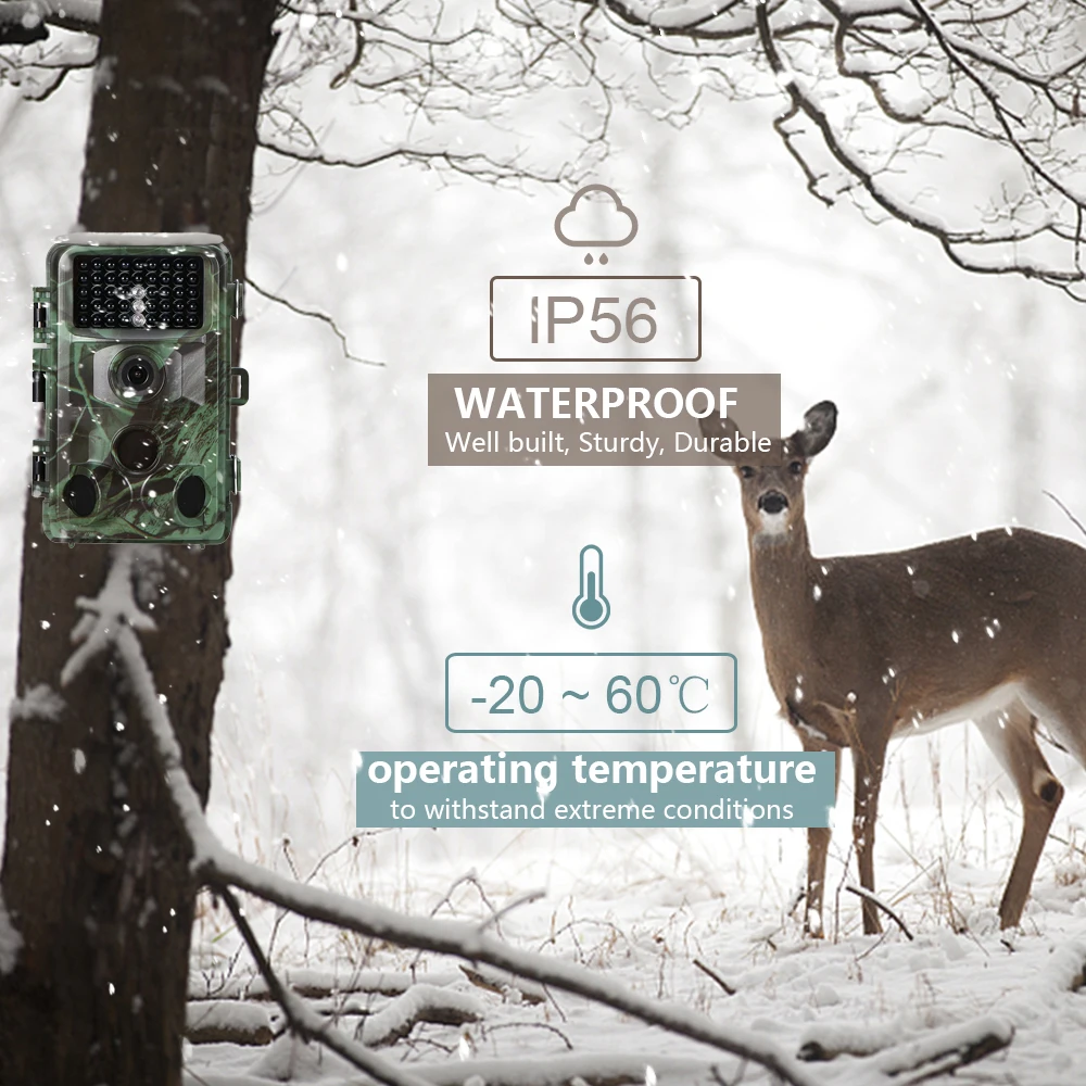 

16MP 1080P Hunting Trail and Game Camera Outdoor Waterproof Motion Activated Wildlife Scouting Camera with Night Vision