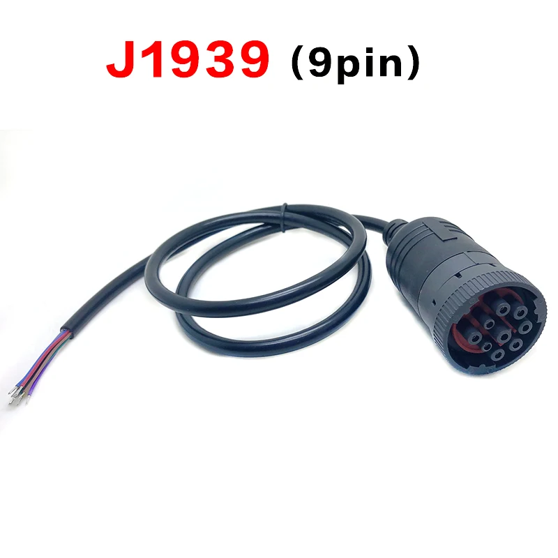 free ship for deutsch 9 pin Cable J1939(9pin) to Open End 6ft 9pins Wired dvf12SAE J1939 or SAE J1708 cable length 1m