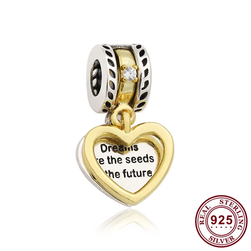 

Original 925 Sterling Silver Charm New Future Seed Loadable Pendant Fit Pandora Women Bracelet & Necklace Diy Jewelry