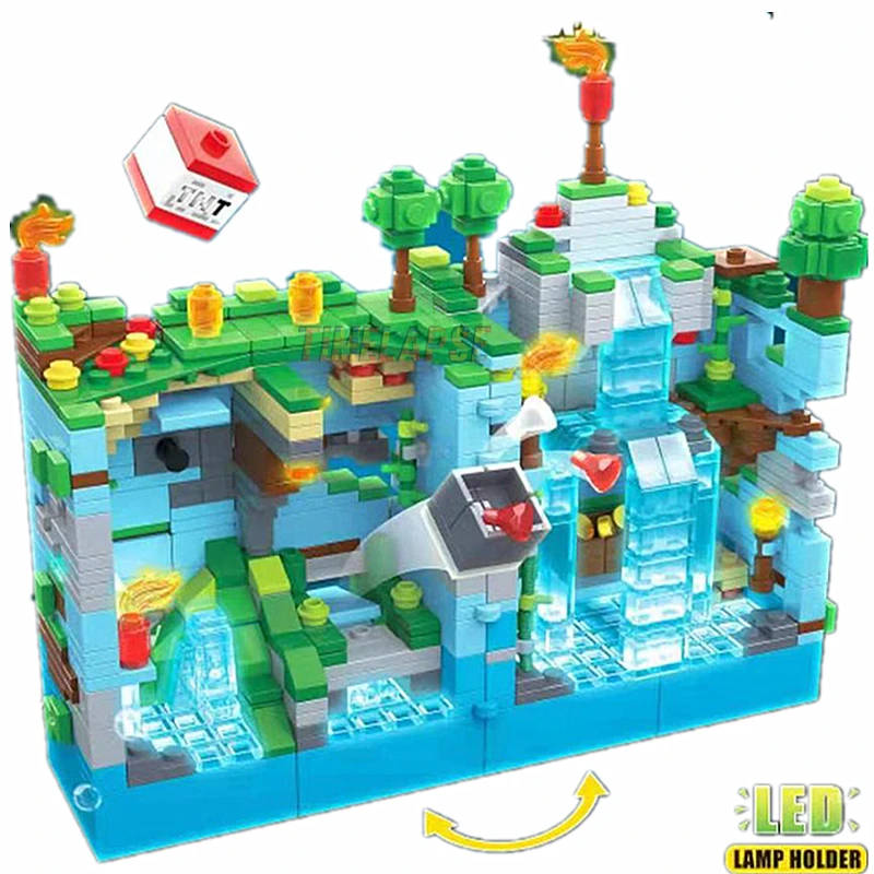 Новый конструктор MyWorld под водой городская крепость коралловый риф дракон