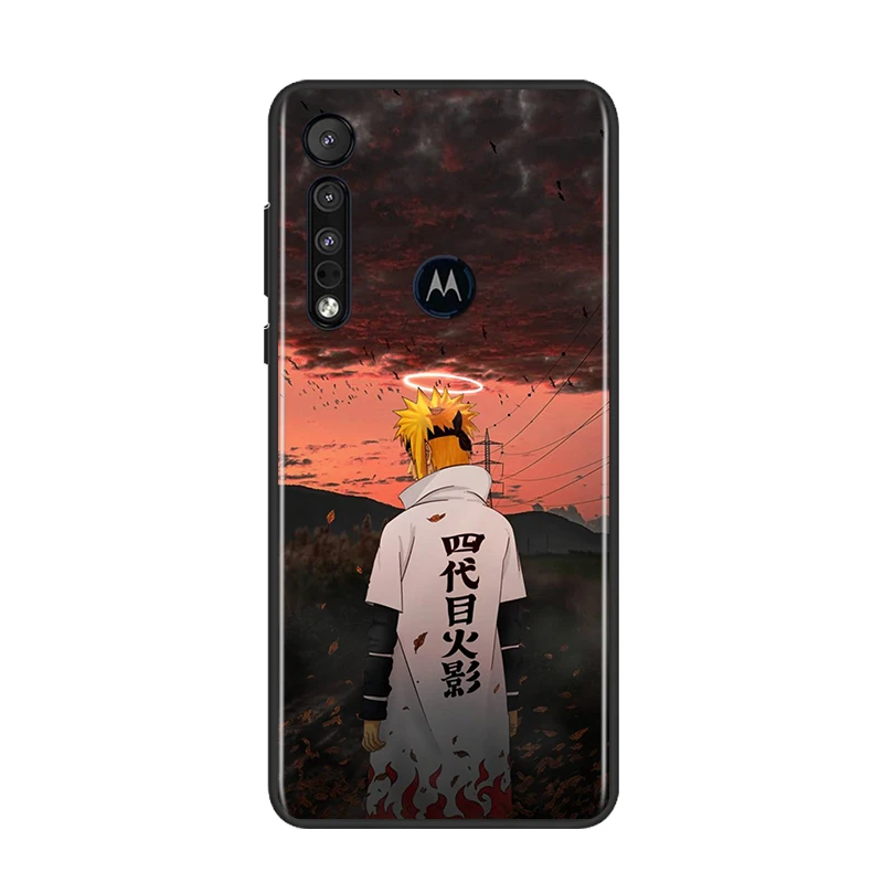 

Japanese Popular Anime for Motorola G9 G8 G Edge One E7 E6 Power Lite Marco Hyper Fusion Plus Play Black Phone Case