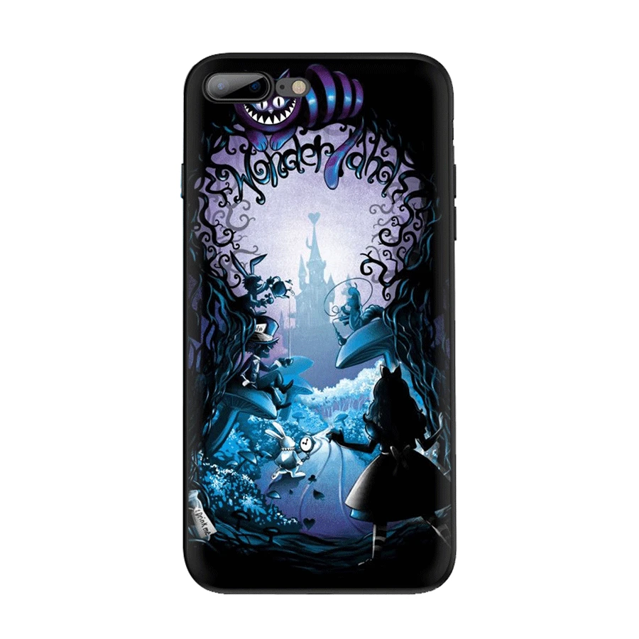 Чехол для iPhone 7 8 6 6s Plus 11 Pro XR X XS Max Роскошный чехол Алиса в стране чудес Чеширский