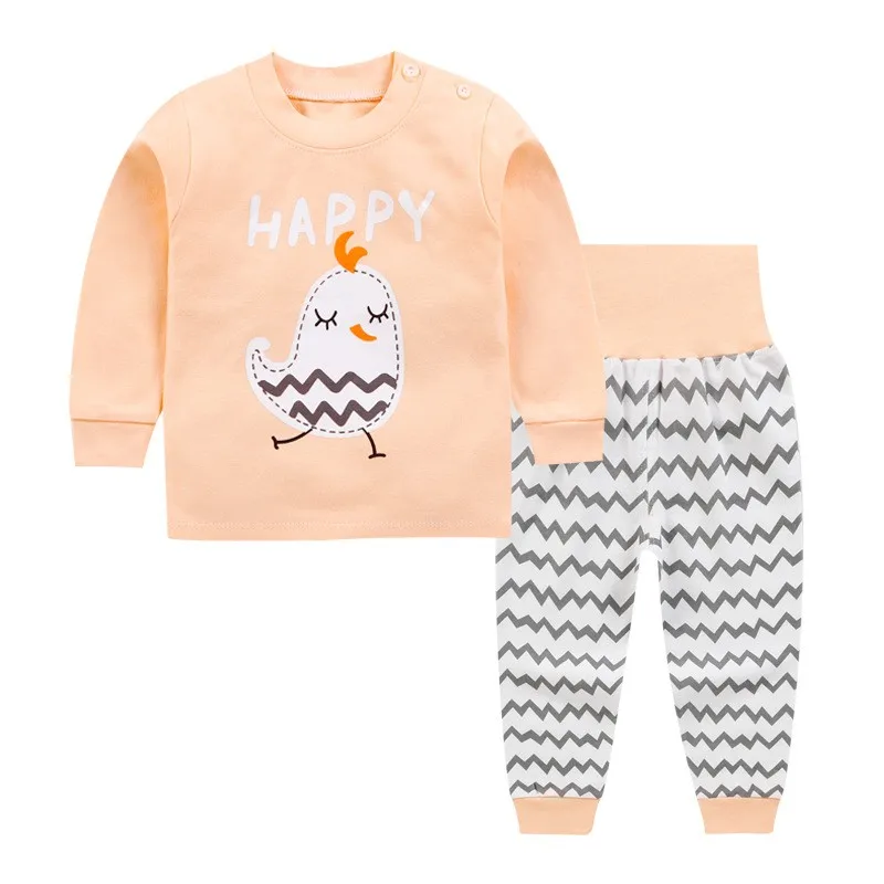 Комплект детского нижнего белья с длинным рукавом из хлопка | Детская одежда и