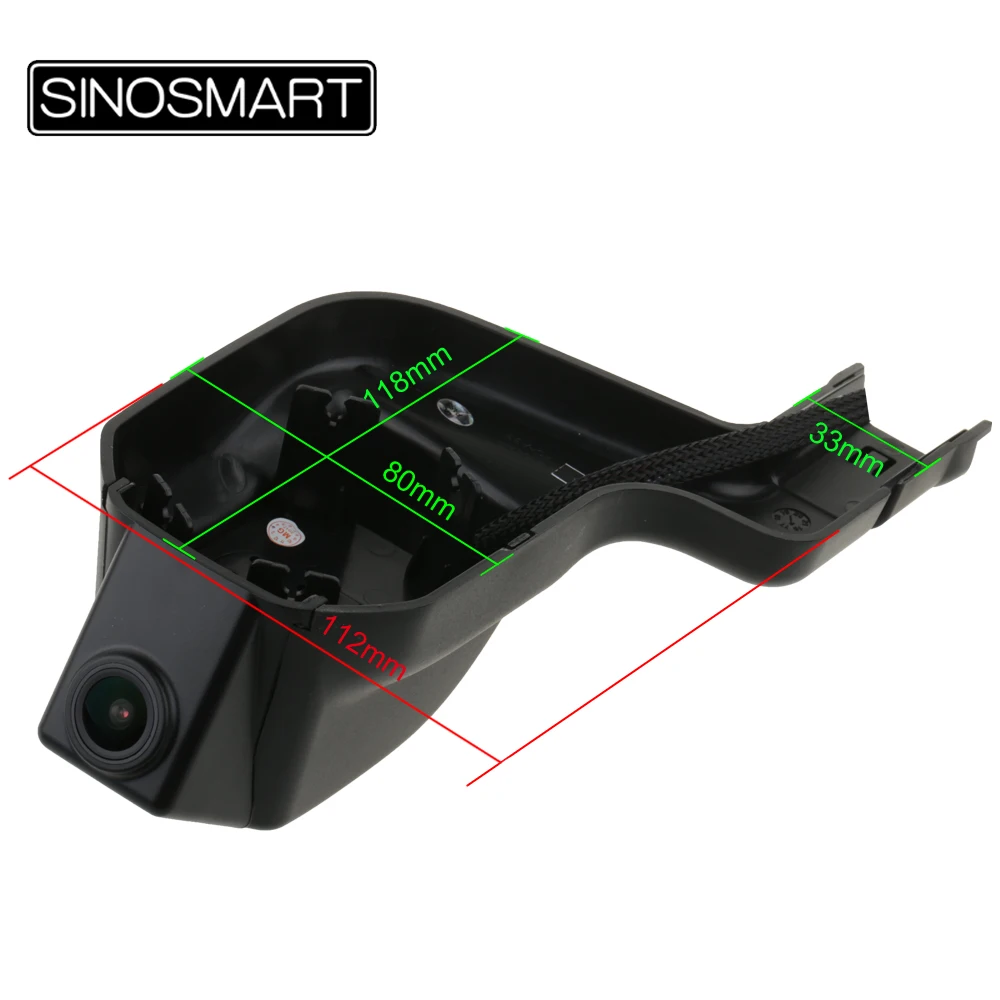 SINOSMART Novatek 96658 автомобильный Wifi DVR камера для Renault Kadjar управление с помощью мобильного телефона ПРИЛОЖЕНИЕ SONY IMX323