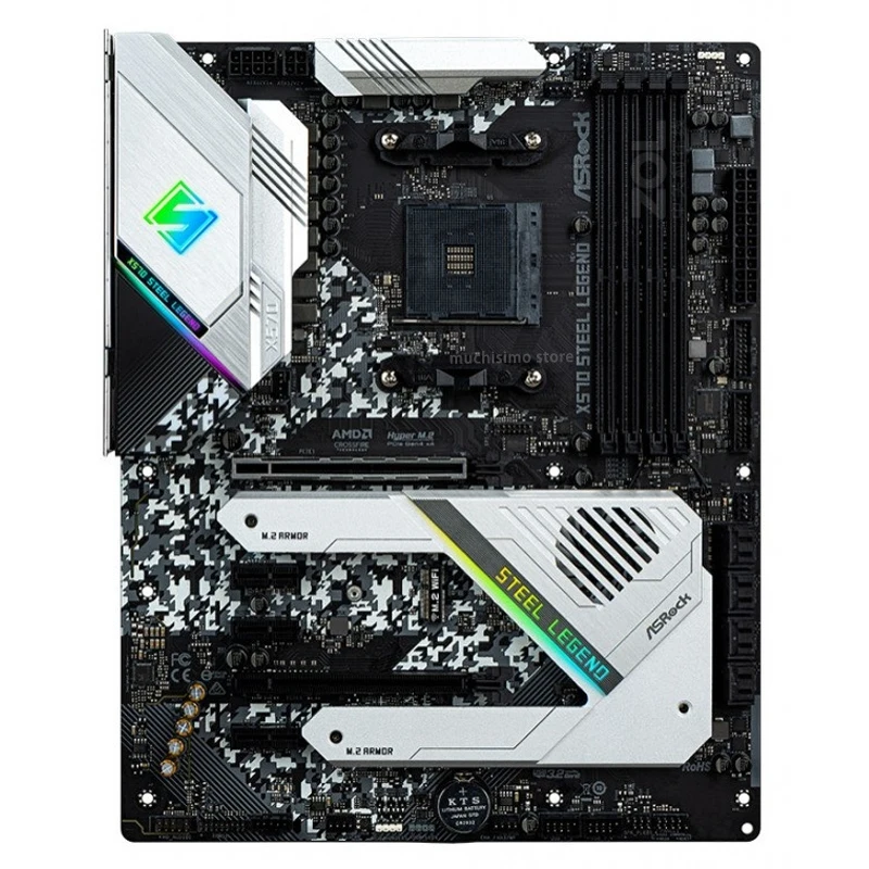 Kaufen Buchse AM4 ASROCK X570 STAHL LEGENDE Motherboard AMD X570 DDR4 128GB PCI-E 4,0 Hyper M.2 AMD X570 Desktop AMD X570 Placa-Mãe