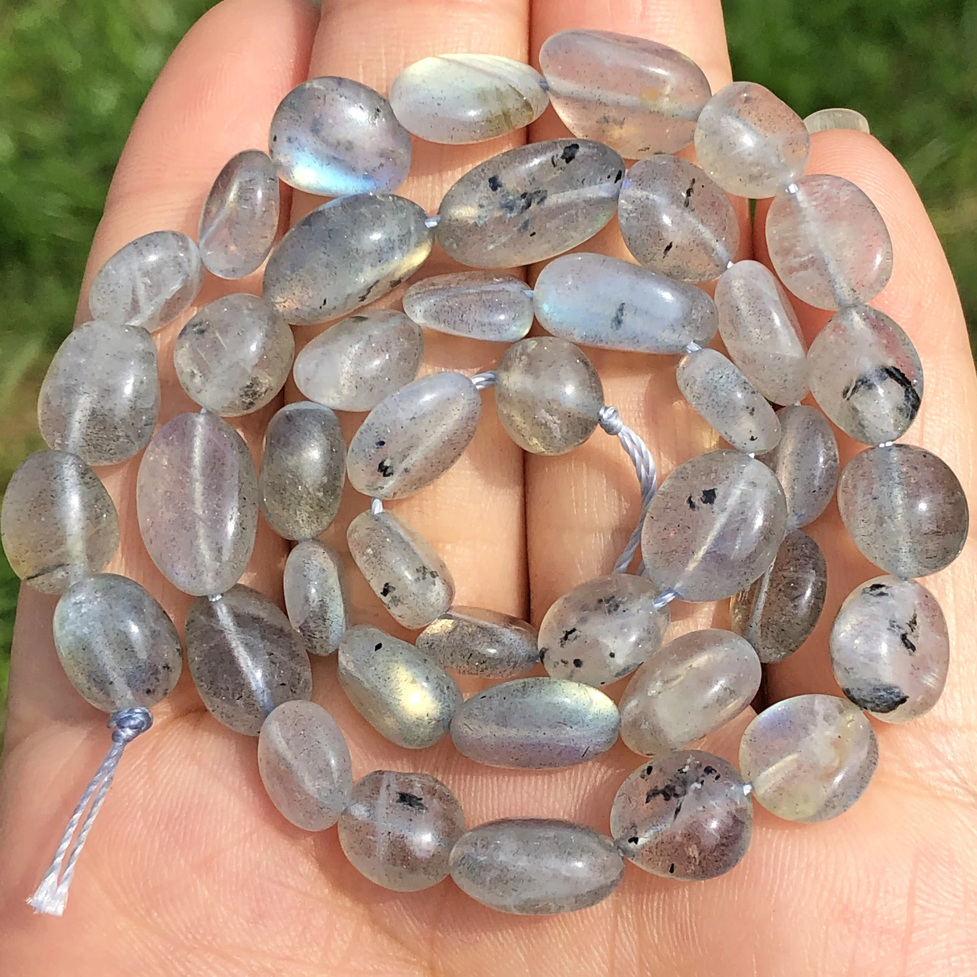 

6-10mm Natural Irregular Labradorite Moonstone Loose Spacer Genuine Stone Beads For Jewelry Making DIY Bracelet Accessories Ear