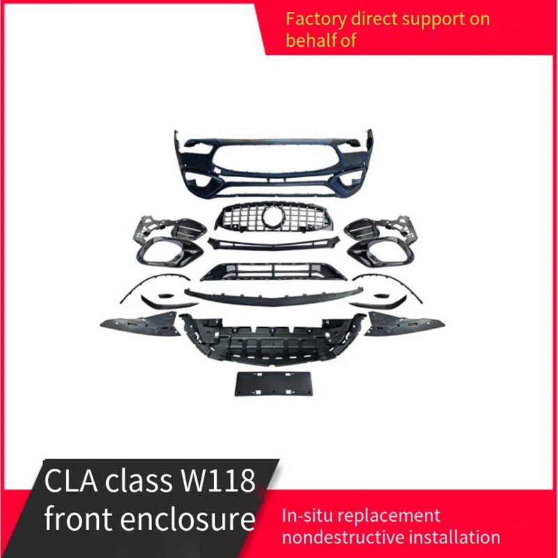

Подходит для Mercedes-Benz CLA-Class C118 CLA200 CLA35 upgrade CLA45 AMG, передний бампер, объемная модификация, прямые продажи с завода