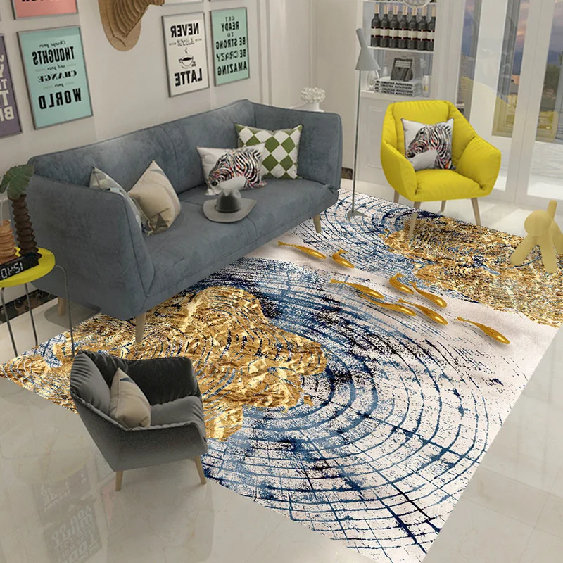 

Mo Mo Modern Landscaped Living Room Bedroom Bed Carpet Art Tea Table Carpet Model Room Carpet Rugs and Carpets for Home