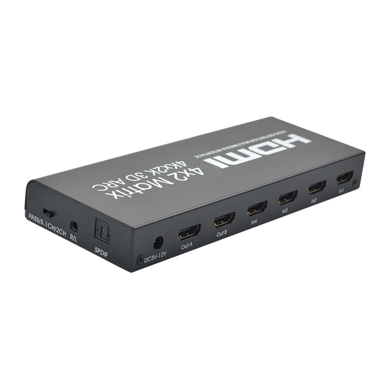 HDMI матрица 4X2 4 в 2 Out 4K 2K 4x2 Switcher 1.4B EU Plug |