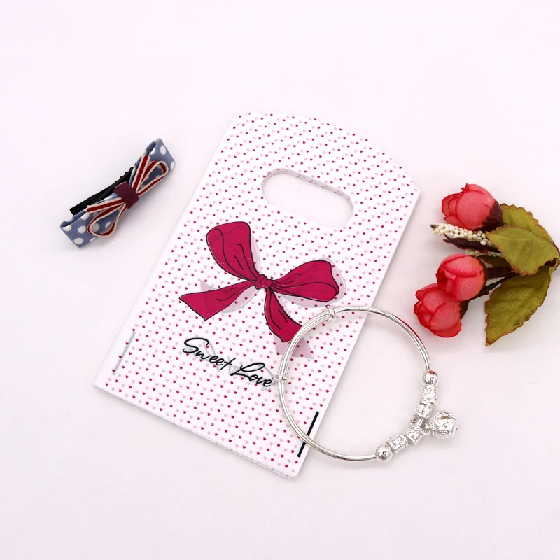 50 шт./упак. Мода 9*15 см простой и красивый образ черный малой золотой в горошек