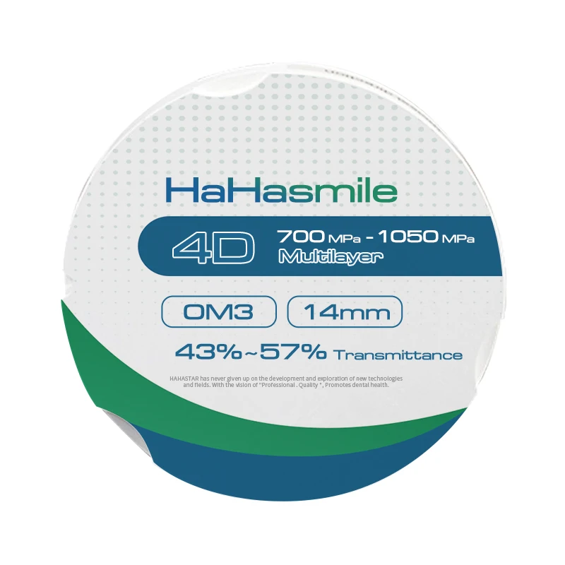 

HaHasmile 4D-Multilayer 95-OM3 Anterior Dentist Restorative Tooth Whitening Translucency New Products for White Blockers