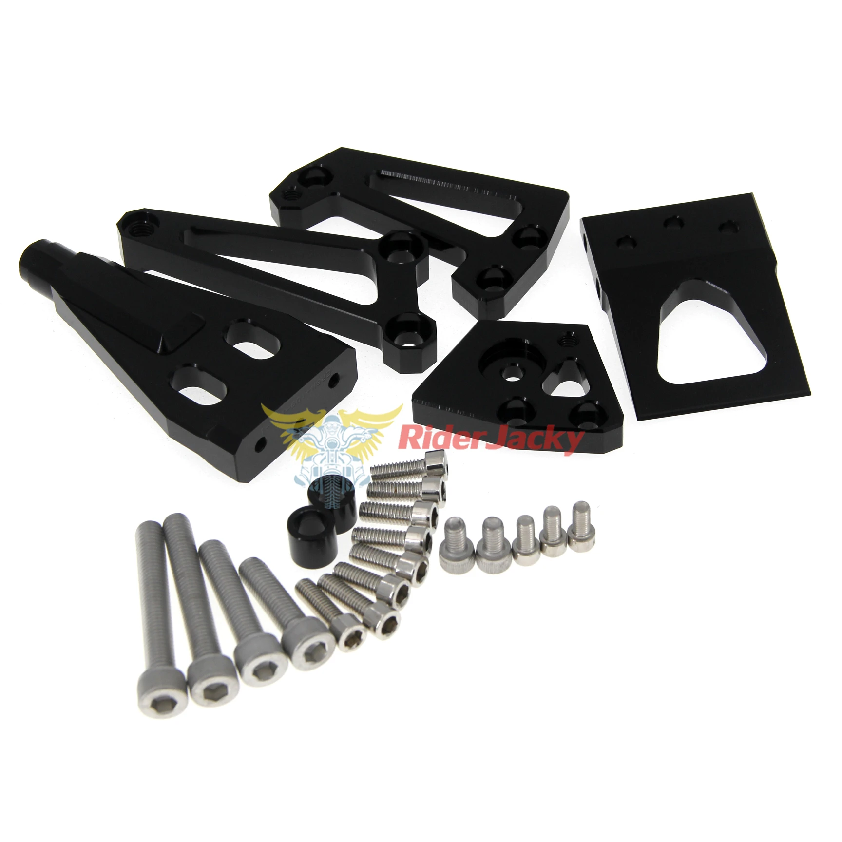 Регулируемый поворотный демпфер рулевого управления мотоцикла с кронштейном и