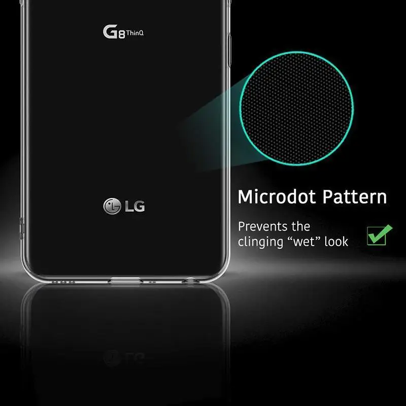 Прозрачный чехол для телефона из мягкого силикона ТПУ с рисунком LG G8S ThinQ V20 V30 V40 G6