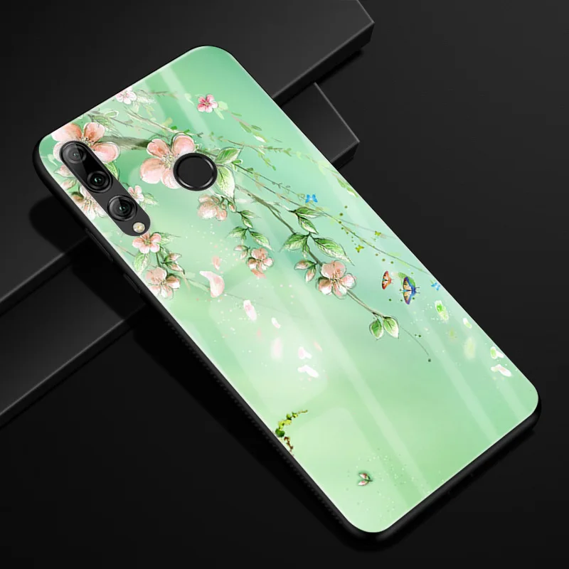 Для Huawei Honor 10i чехол Honor 10i PC Пластиковый стеклянный чехол для телефона черный ТПУ бампер чехол для Huawei Honor 10i HRY-LX1T 10 i чехол - Цвет: 62