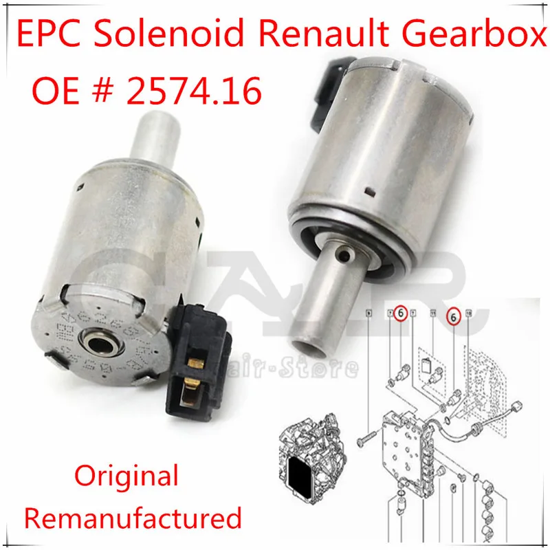 Восстановленные коробки передач Блокировка EPC соленоида AL4 DPO для Citroen Berlingo Peugeot OEM