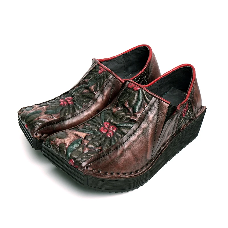 Tayunxing/обувь ручной работы Женские туфли-лодочки из натуральной воловьей кожи на