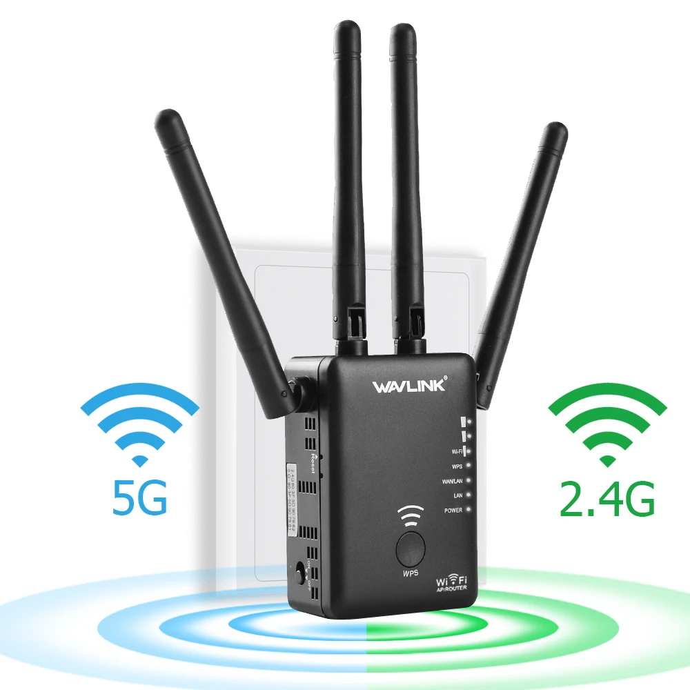 Wi Fi маршрутизатор Wavlink 1200 Мбит/с 2 4 ГГц|Беспроводные роутеры| |