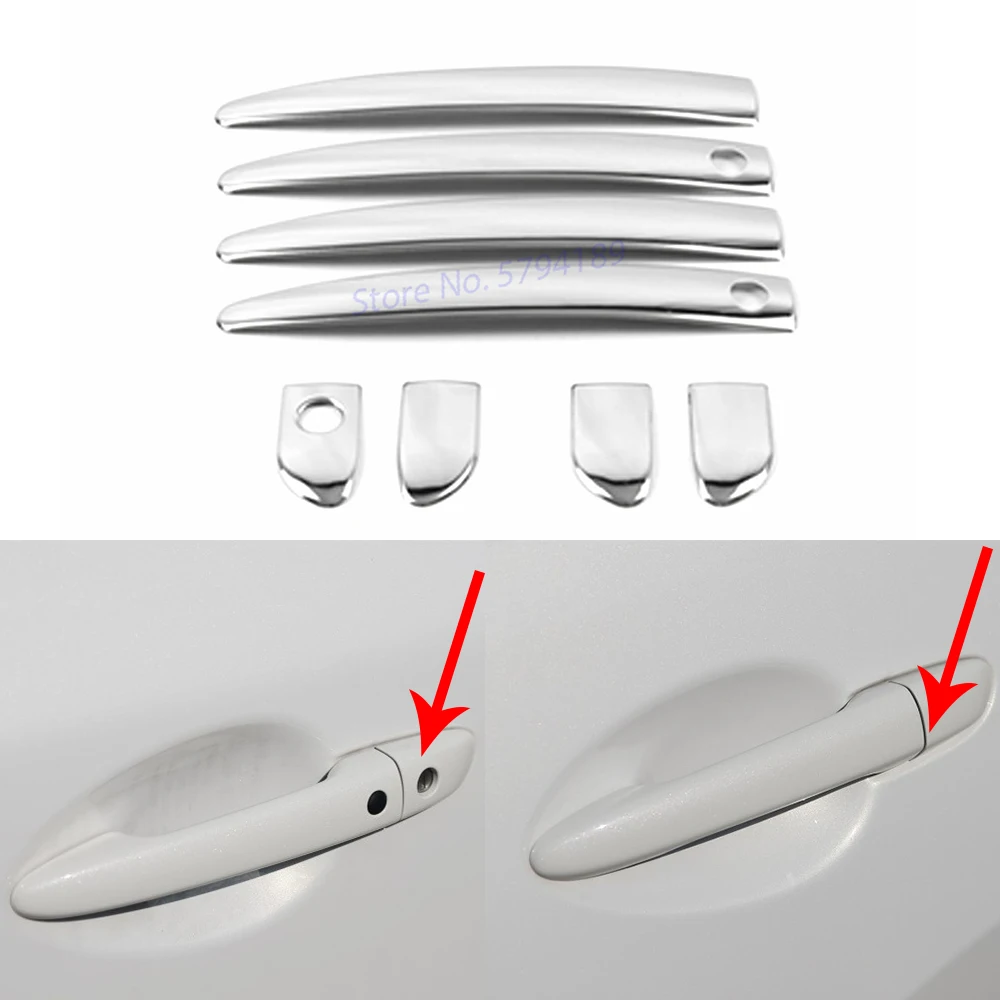 

For Mazda CX-5 CX5 2017-2019 Car Door Handle Cover Trim Frame Molding Decoration Chrome Stainless Steel Exterior Accessories