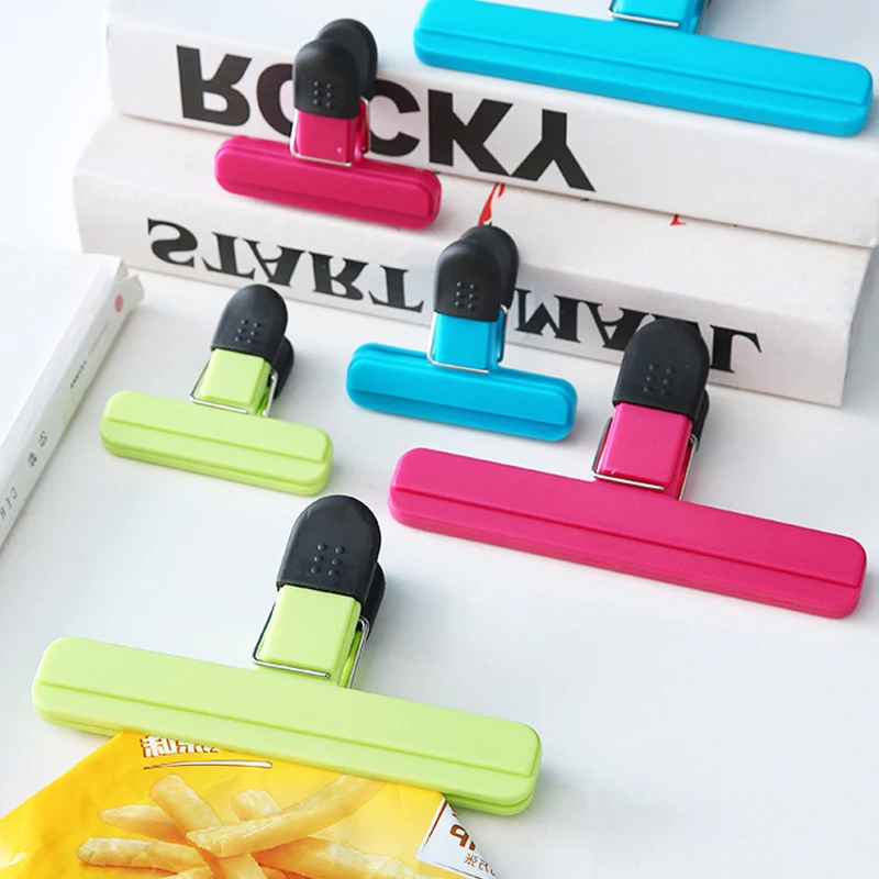 

Hot Plastic Food Sealing Bag Clip Fresh Moisture-proof Snack Potato Chips Postcard Sealing Clips Household Kitchen Gadgets Items