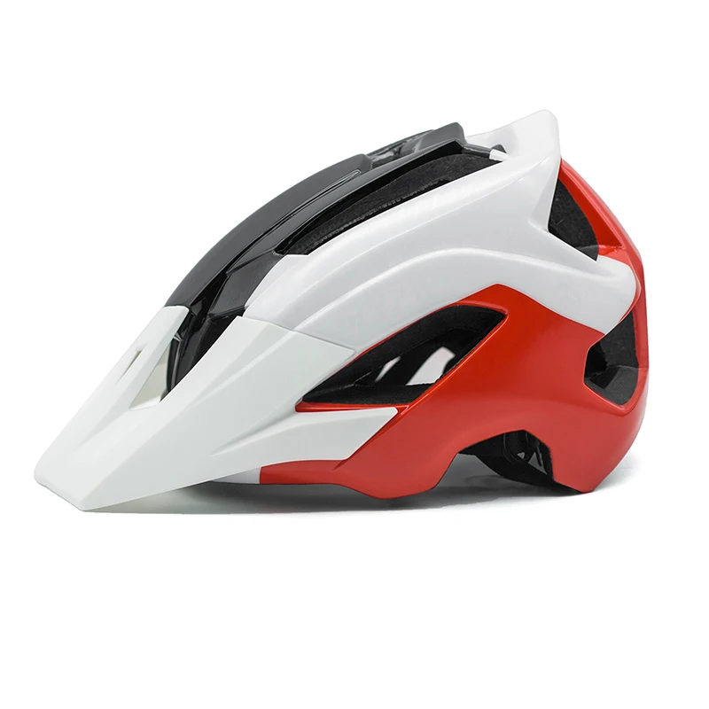 DH MTB Bicycle Helmet Integrally-molded Road Mountain Bike Helmet Ultralight Red Racing Riding Cycling Helmet Casco de bicicleta